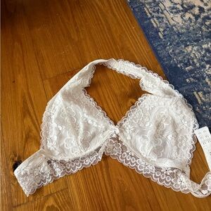 Elegant White Lace Bralette